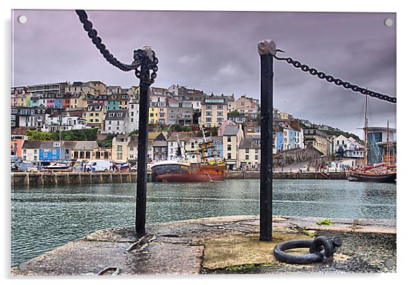 Brixham Chains Acrylic by kevin wise