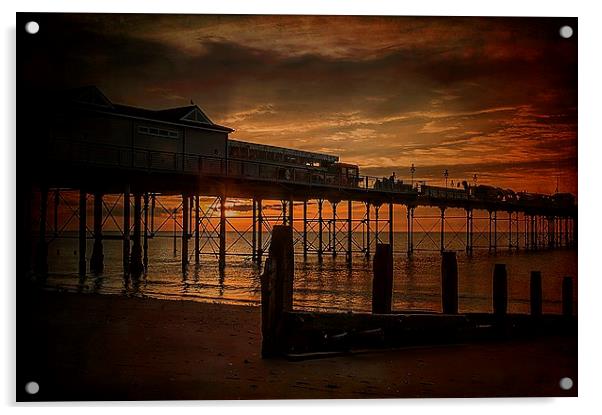 Teignmouth Sunrise Acrylic by kevin wise