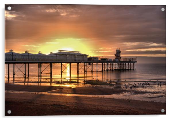 Paignton Pier 1                                    Acrylic by kevin wise