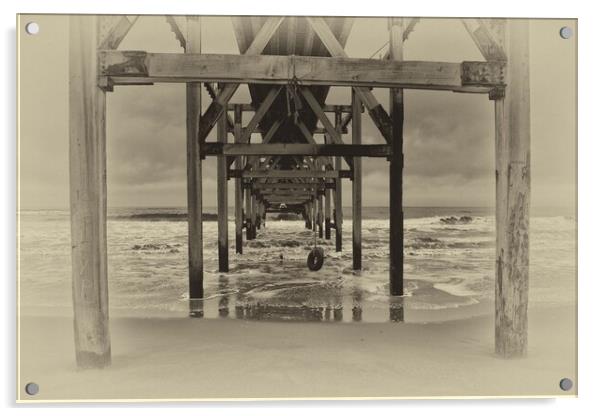 Steetley Pier Acrylic by kevin wise