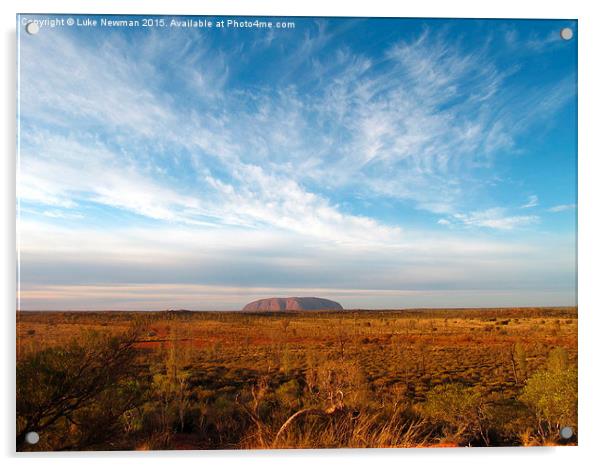  Uluru Dawn Acrylic by Luke Newman