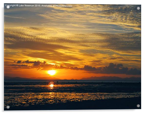  Whitsunday Sunset Acrylic by Luke Newman