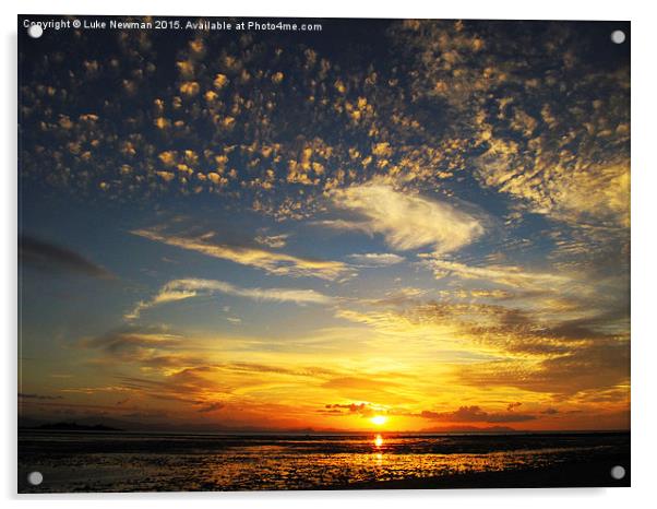  Whitsunday Sunset 2 Acrylic by Luke Newman