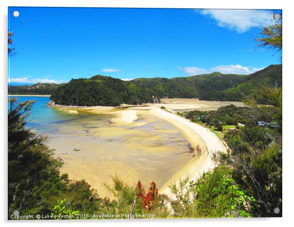 Torrent Bay, Abel Tasman Acrylic by Luke Newman