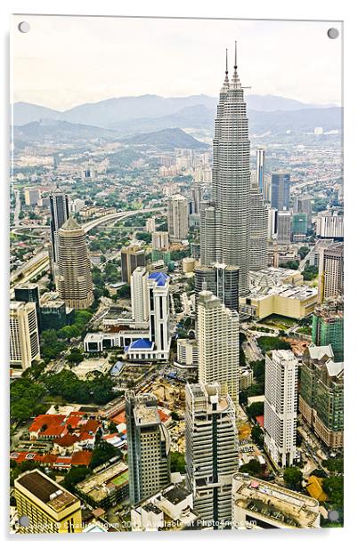 Kuala Lumpur Skyline Acrylic by Ankor Light