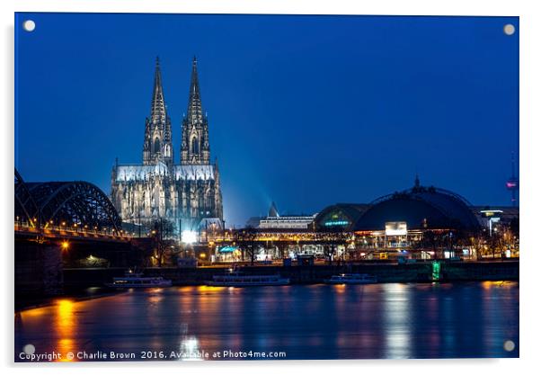Cologne at Blue hours Acrylic by Ankor Light