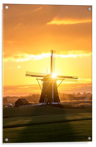 Sunrise windmill Acrylic by Ankor Light