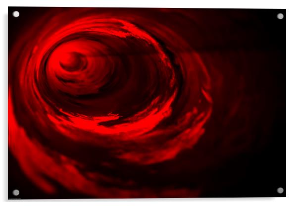 Abstract Laser Tunnel Acrylic by Buster Brown