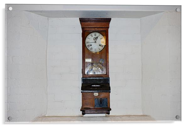 The Railway Clocking in Clock Acrylic by philip milner