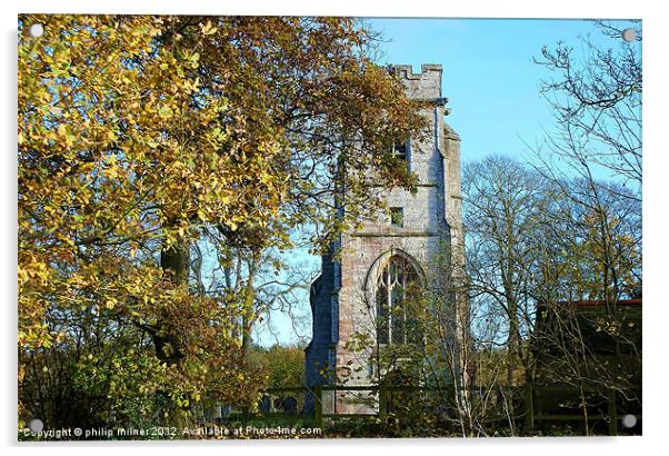 Siant Michaels Church Tower Acrylic by philip milner