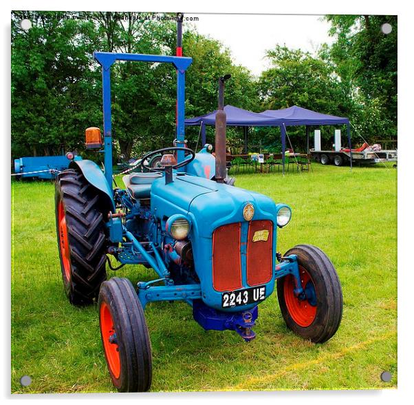 Vintage Farm Tractor Acrylic by philip milner