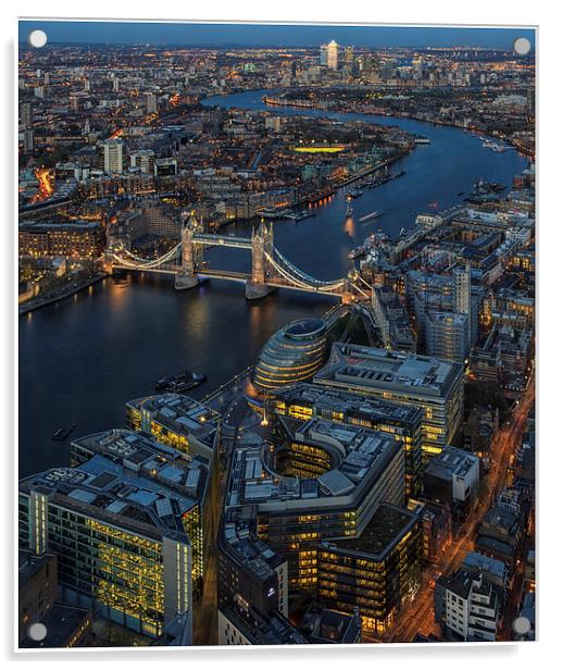 Tower Bridge Skyline Acrylic by stuart bennett