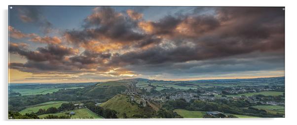  Corfe Sunrise Acrylic by stuart bennett