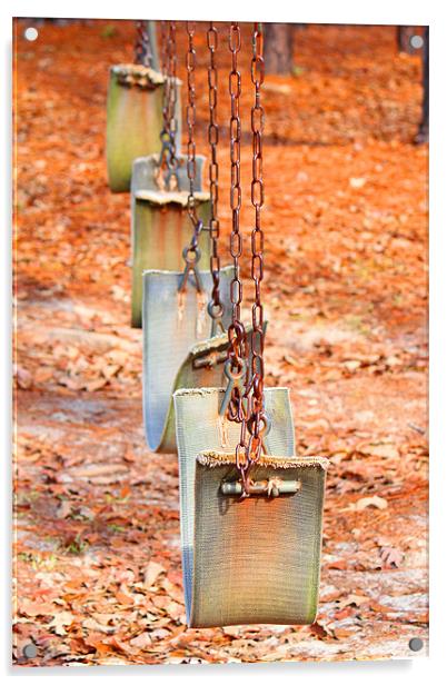 Swings Acrylic by Michelle Harrison