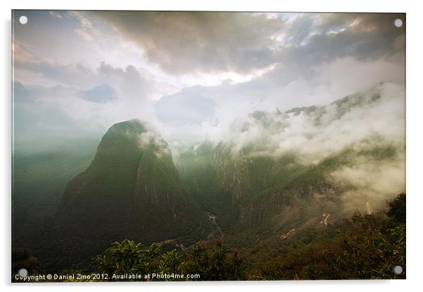 The Magic of Machu Picchu Acrylic by Daniel Zrno