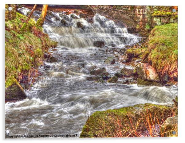 Flowing brook Acrylic by Joanne Partington