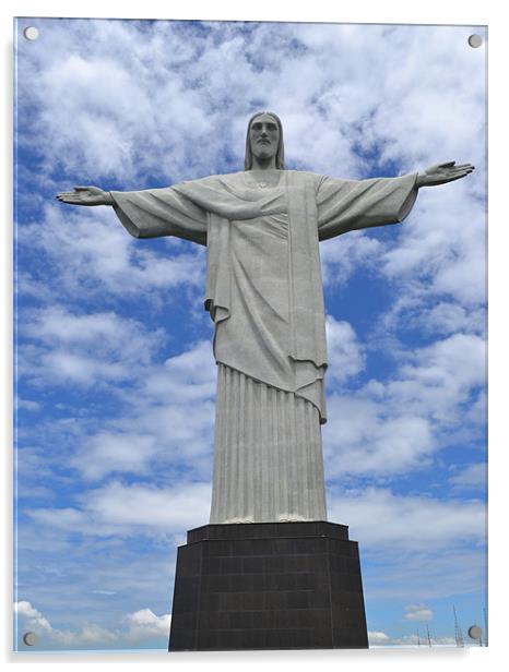 brasils famous landmark Acrylic by linda cook
