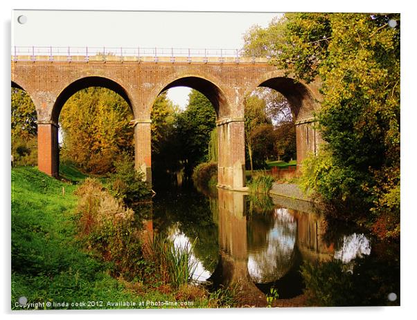 a victorian viaduct Acrylic by linda cook