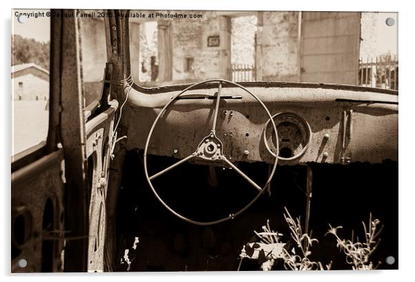 Vintage Car  Acrylic by Jacqui Farrell