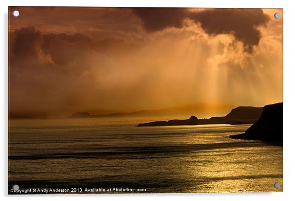 Isle of Skye in November Acrylic by Andy Anderson