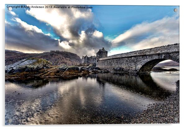 Eilean Donan Castle Acrylic by Andy Anderson