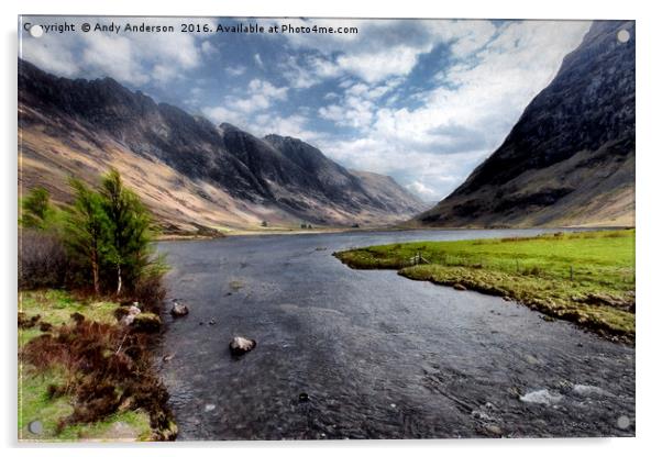 Moody Glencoe Acrylic by Andy Anderson