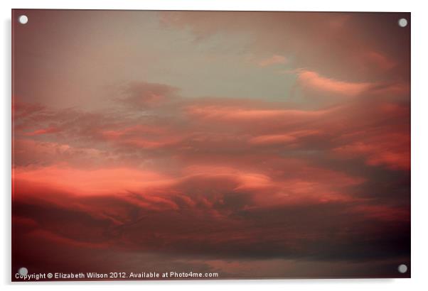 Clouds Acrylic by Elizabeth Wilson-Stephen