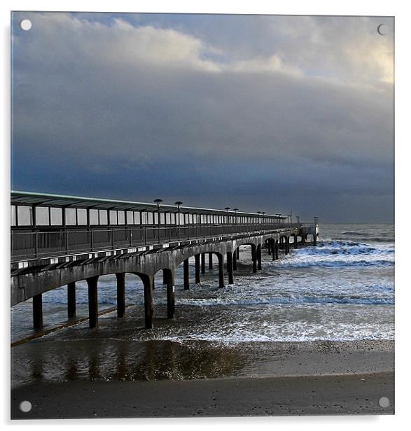 Boscombe Pier Acrylic by Jennie Franklin