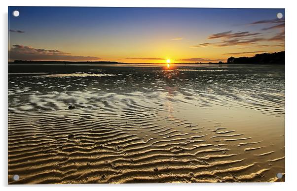 Sunset at Sandbanks Acrylic by Jennie Franklin