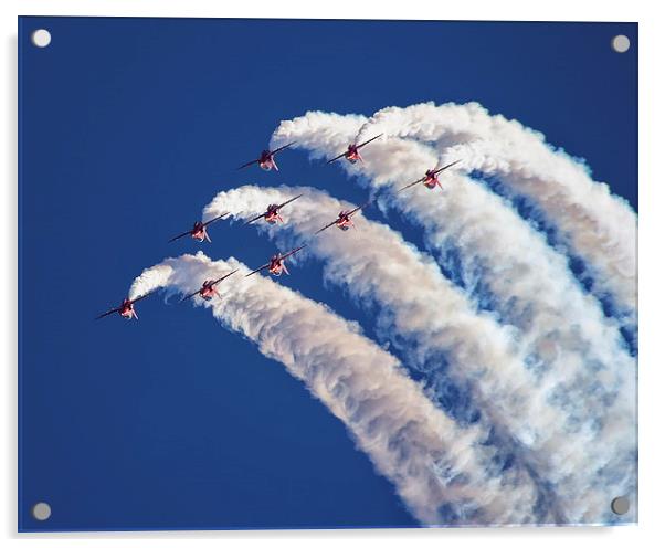  Red Arrows over the top Acrylic by Jennie Franklin