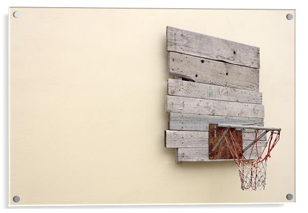 Recycled Urban Basketball Acrylic by Canvas Landscape Peter O'Connor