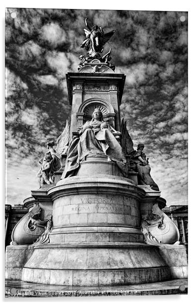Queen Victoria Statue - London, England Acrylic by Yhun Suarez