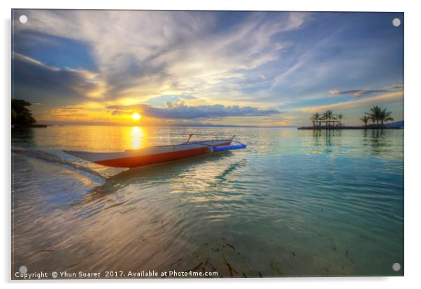 Panglao Island Sunset Acrylic by Yhun Suarez