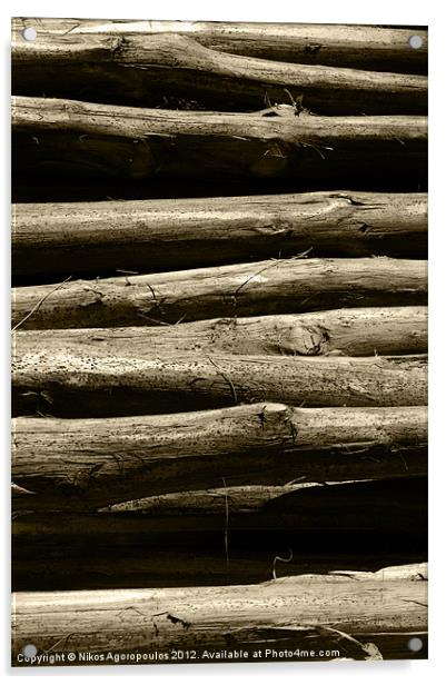 Timber posts Acrylic by Alfani Photography