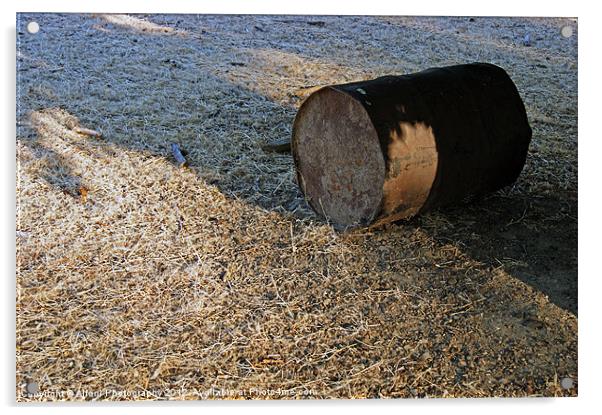 Barrel on meadow Acrylic by Alfani Photography