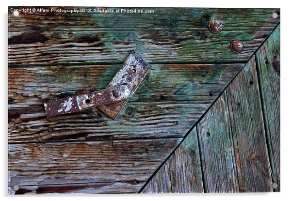 Oldest door Acrylic by Alfani Photography