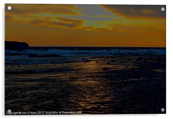 BEACH SUN REFLECTION Acrylic by Jon O'Hara