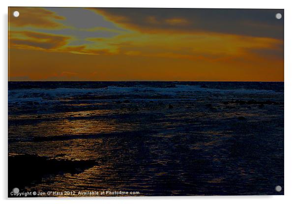 BEACH SUN REFLECTION Acrylic by Jon O'Hara