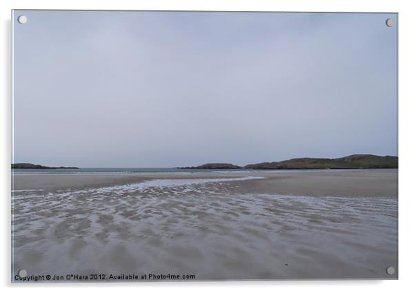 HEBRIDEAN DESERT BEACH UIG SANDS Acrylic by Jon O'Hara