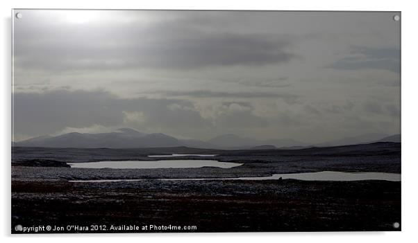 HEBRIDES CENTRAL HEARTLAND OF LEWIS 25 Acrylic by Jon O'Hara