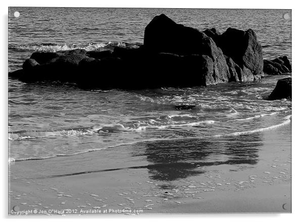 HEBRIDES BEAUTIFUL BAYBLE BEACH OF LEWIS 13 Acrylic by Jon O'Hara