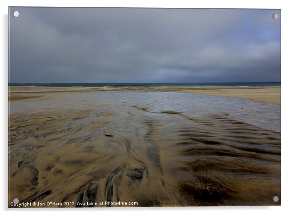 HEBRIDES  GARRY BEACH NORTH TOLSTA 14 Acrylic by Jon O'Hara