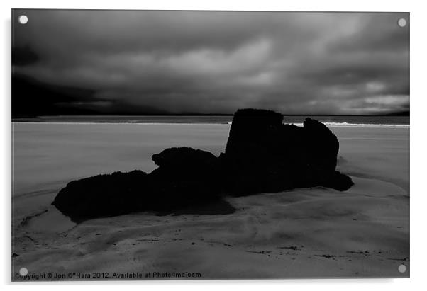 HEBRIDES  GARRY BEACH NORTH TOLSTA 51 Acrylic by Jon O'Hara