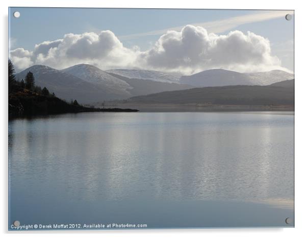 Loch Doon Acrylic by Derek Moffat Canvas & Prints