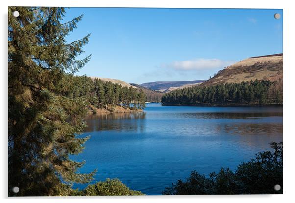 Ladybower Reservoir Acrylic by Gary Finnigan