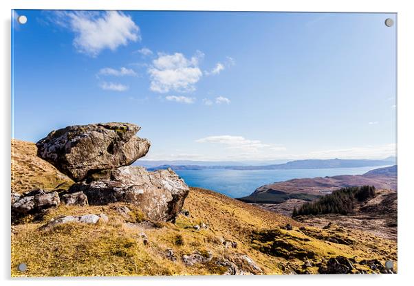 Raasay from Storr Acrylic by Gary Finnigan