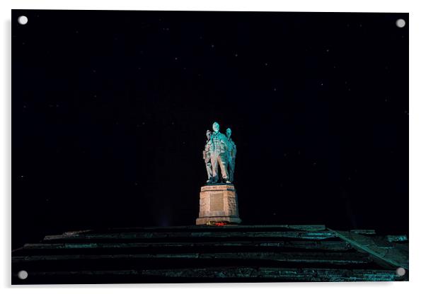 The Commando Memorial Acrylic by Gary Finnigan