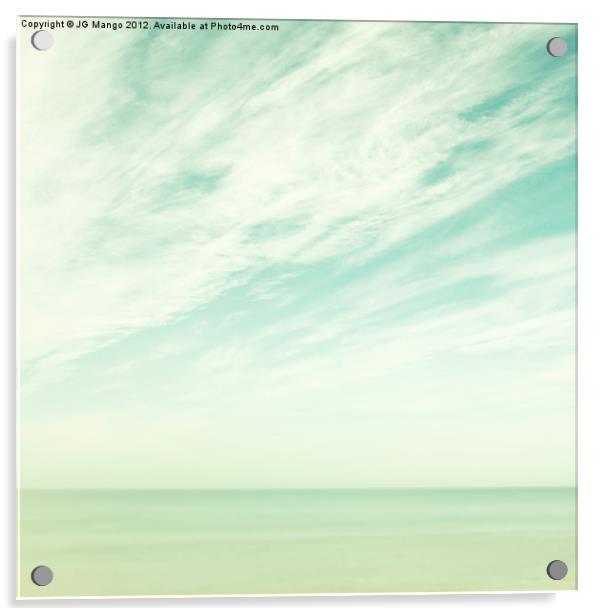Whitewash Seascape Acrylic by JG Mango