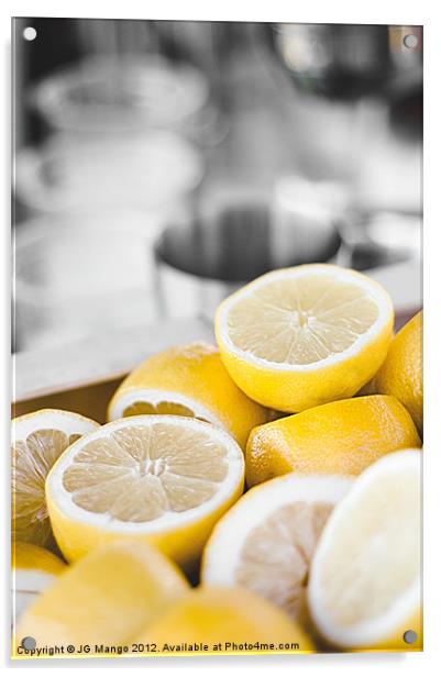 Box of Lemons Acrylic by JG Mango