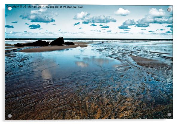  Lusty Glaze Beach Acrylic by JG Mango